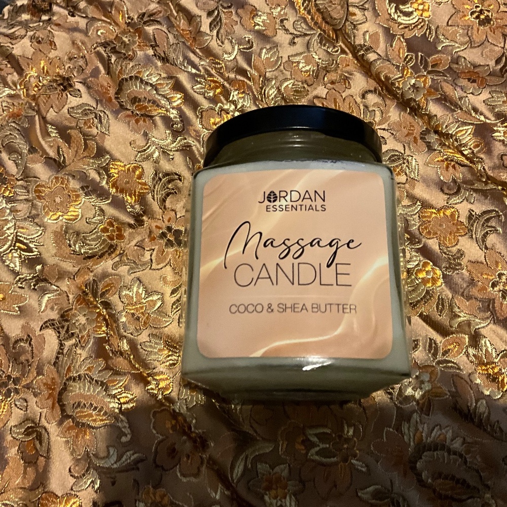 Massage Candle Coco Shea Butter Hydrating Body Oil Candle Jordan Essentials